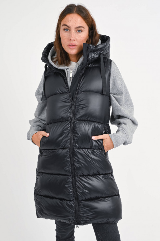 Save the duck Langes Gilet IRIA in Schwarz