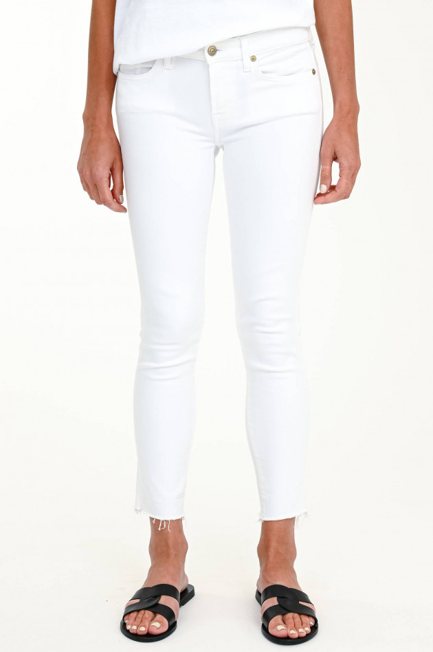 Seven for all Mankind Distressed Jeans PYPER CROP in Weiß | GRUENER.AT