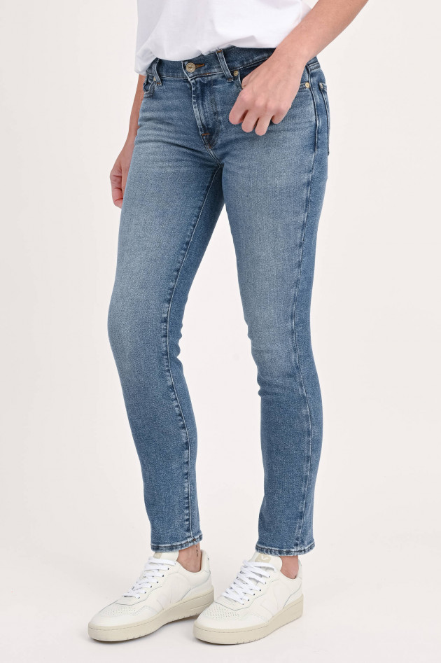 Seven for all Mankind Slim Fit Jeans ROXANNE LUXE VINTAGE in Mittelblau