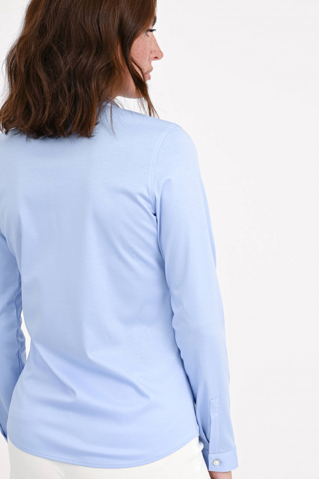 Soluzione Jersey Bluse in Hellblau