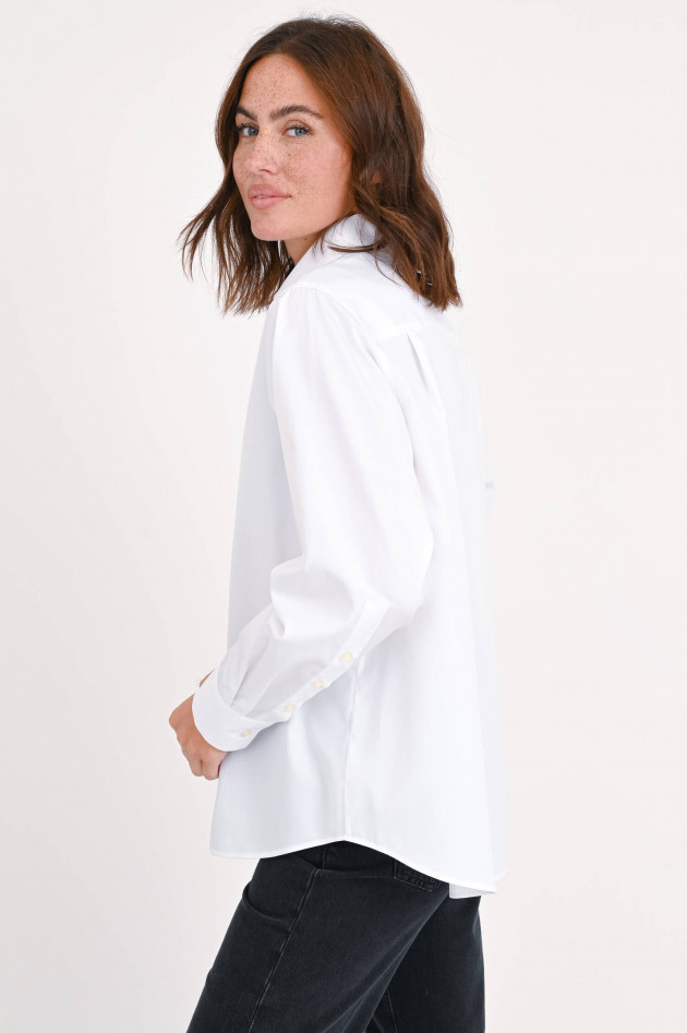 Soluzione Oversize-Bluse in Weiß