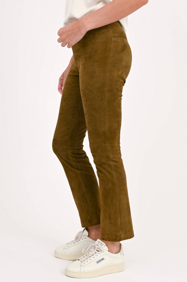 Stouls Velourslederhose JP-TWENTY in Khaki