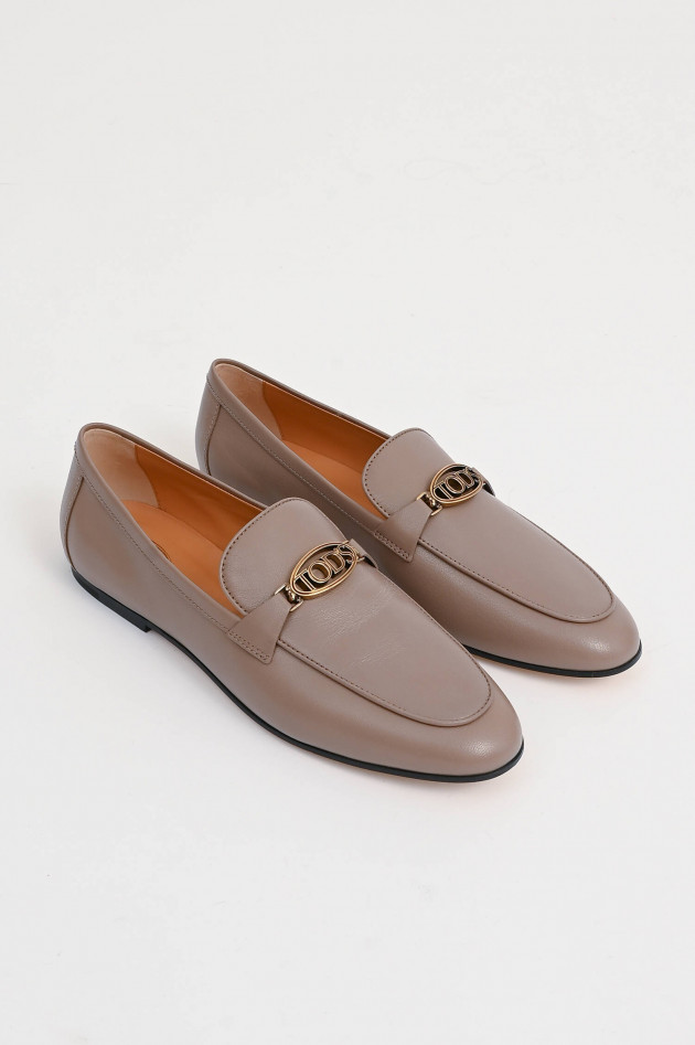 Tod's Loafer mit Penny-Steg in Taupe