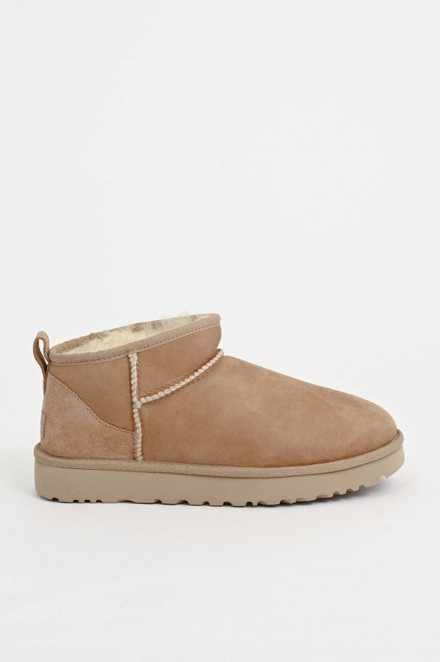 UGG Lammfell-Boot CLASSIC ULTRA MINI in Camel