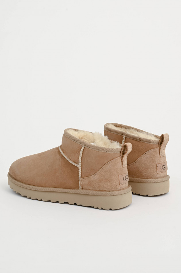 UGG Lammfell-Boot CLASSIC ULTRA MINI in Camel