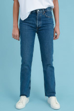 Relaxed Jeans in Mittelblau