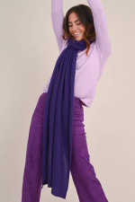 Cashmere Schal in Violett