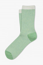 Gestreifte Socken in Grün/Weiß