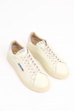 Leder-Sneaker DELLAS LOW in Creme