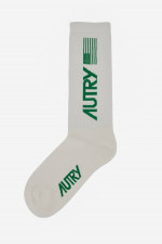 Socken mit AUTRY-Logo Weiß/Grün