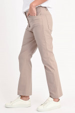 Baumwollhose in Taupe
