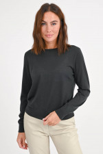 Feinstrick-Pullover aus Woll-Cashmere in Oliv