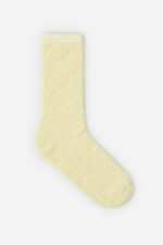Hohe Frottee-Socken in Gelb