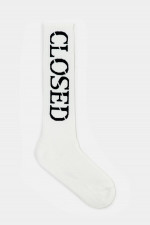Socken mit Closed-Logo Weiß/Schwarz