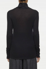 Longsleeve mit Rollkragen in Schwarz