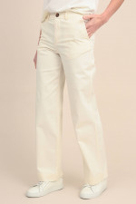 Flared Jeans in Off White