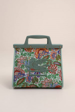 Jaquard Tasche mit floralem Print in Multicolor