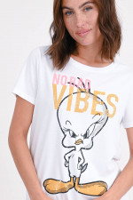 T-Shirt mit Tweety-Print in Weiß