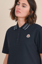 Poloshirt mit Streifen-Details in Midnight