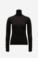 Rollkragenpullover in Schwarz