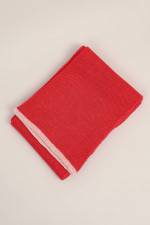 Schal aus Bio Wolle in Rot/Rosa