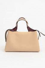 Bauletto Tasche in Creme/Bordeaux