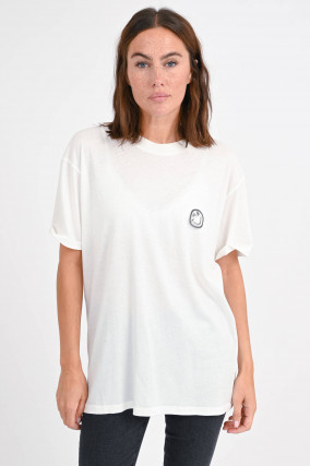 T-Shirt WALKER mit Print in Ivory