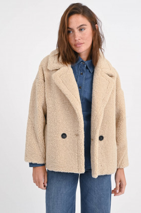 Teddyjacke YOGI in Beige