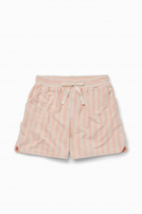 Frottee-Shorts NARAM in Peach/Creme