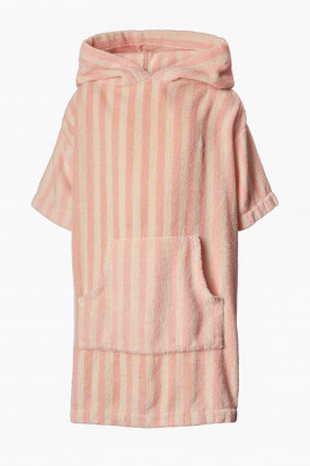 Kinder Poncho NARAM in Peach/Creme