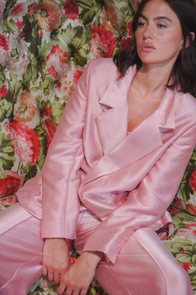 Oversize-Blazer in Soft Pink