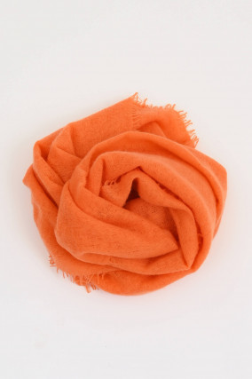 Cashmere-Schal in Orange