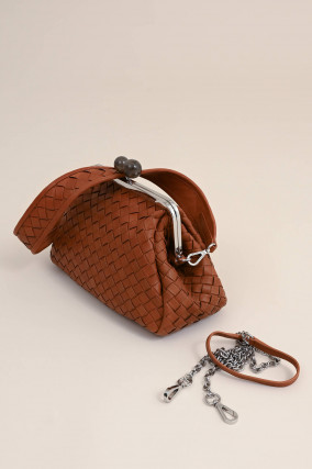 Crossbody Bag PANCIA CUOIO in Toffee