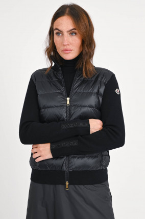 Hybrid Outdoor-Jacke in Schwarz