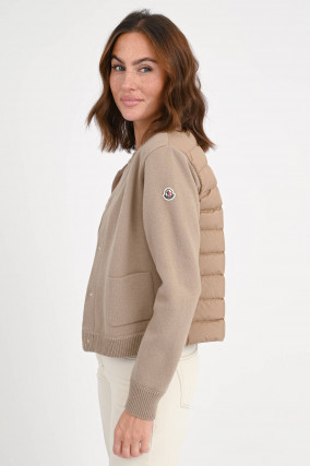 Hybrid-Bomberjacke in Camel