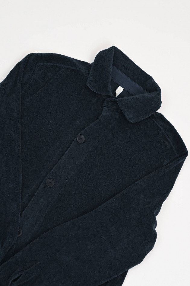 04651/ A trip in a bag Overshirt TERRY in Navy