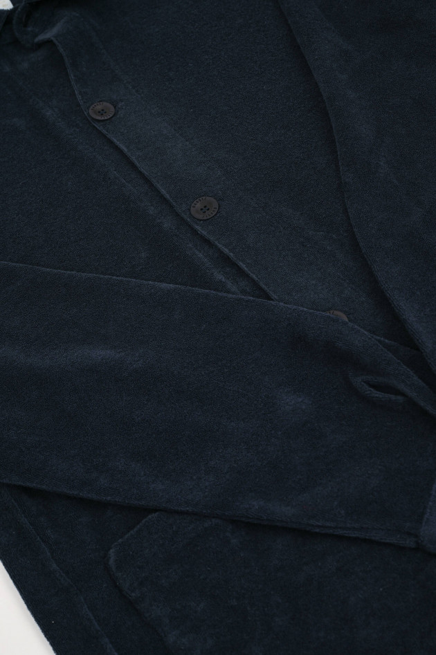 04651/ A trip in a bag Overshirt TERRY in Navy