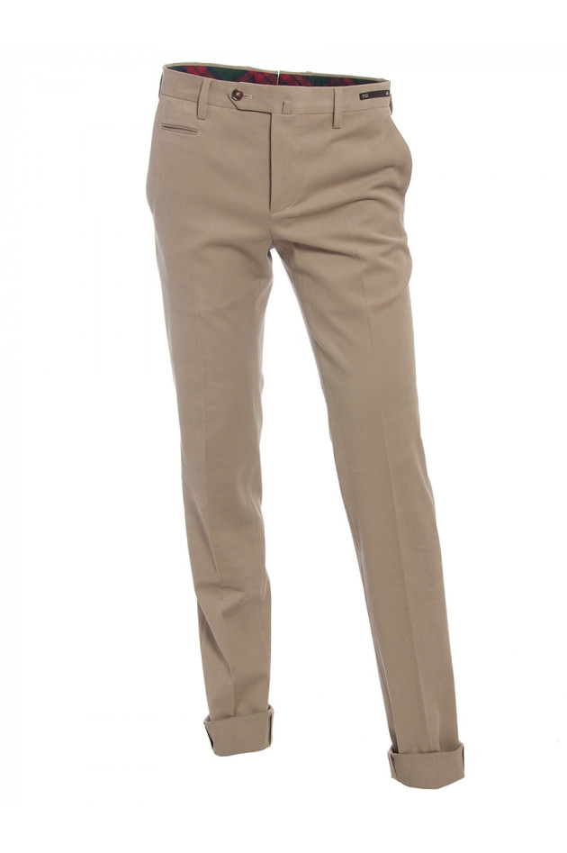 Baumwollhose Slim Fit Beige