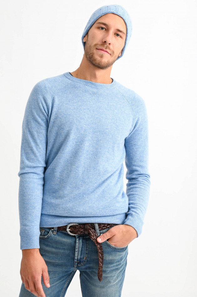 1868 Cashmere Sweater in Hellblau