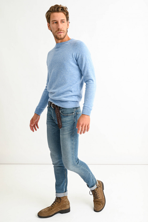 1868 Cashmere Sweater in Hellblau