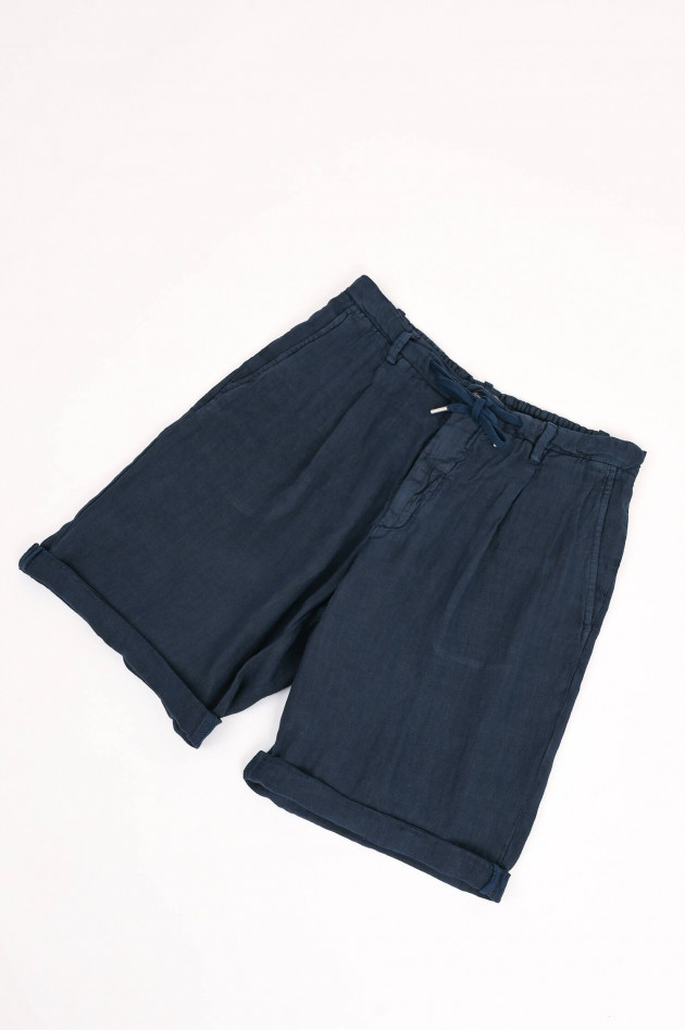 40Weft Leinen-Shorts COACHBE in Navy