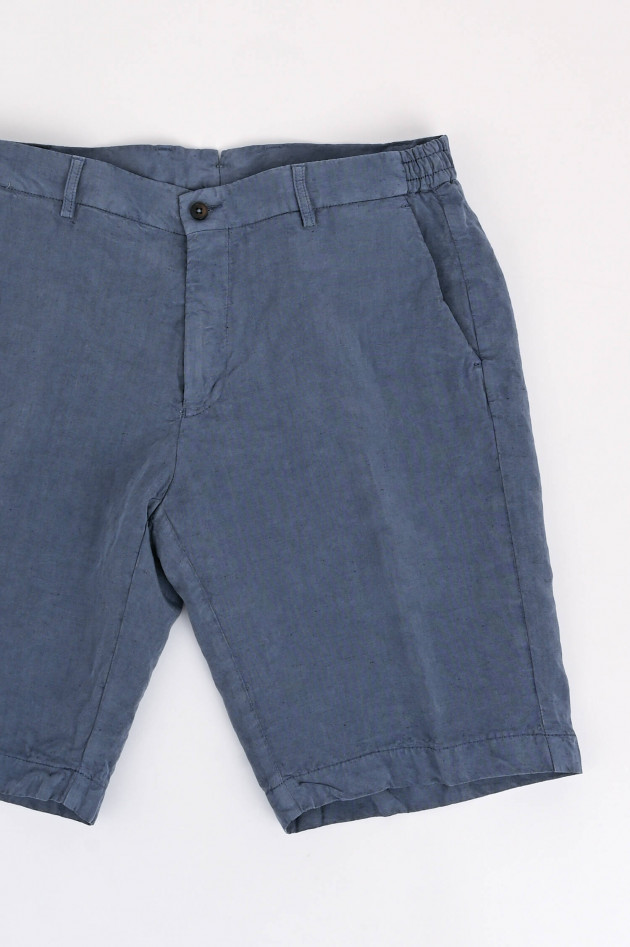 Berwich Shorts aus Lyocell und Leinen in Jeansblau