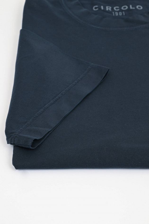 Circolo 1901 Basic Kurzarm-Shirt in Navy