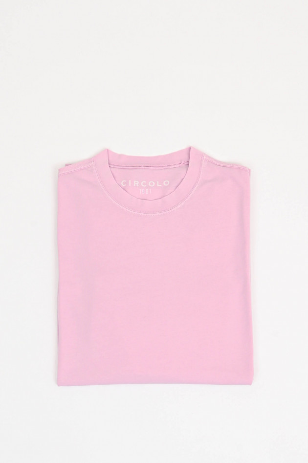 Circolo 1901 Basic Kurzarm-Shirt in Rosa