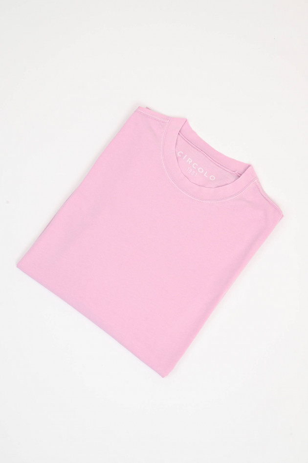 Circolo 1901 Basic Kurzarm-Shirt in Rosa