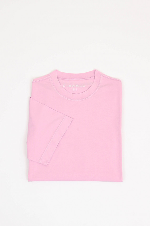 Circolo 1901 Basic Kurzarm-Shirt in Rosa