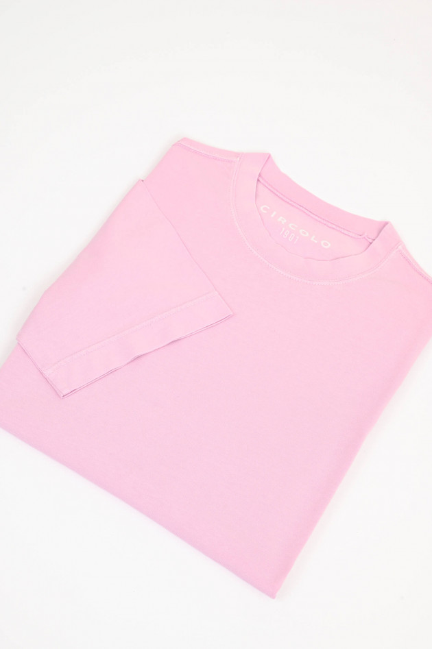 Circolo 1901 Basic Kurzarm-Shirt in Rosa