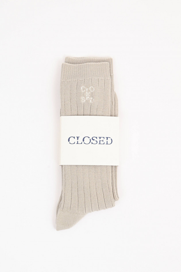 Closed Socken aus Baumwoll-Mix in Beige