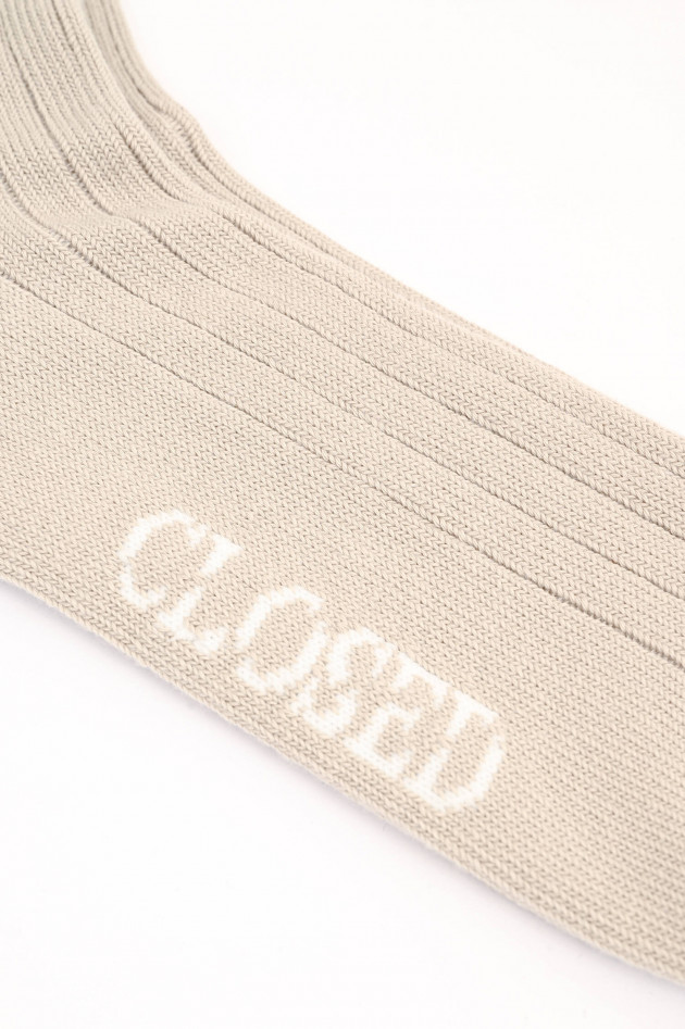 Closed Socken aus Baumwoll-Mix in Beige