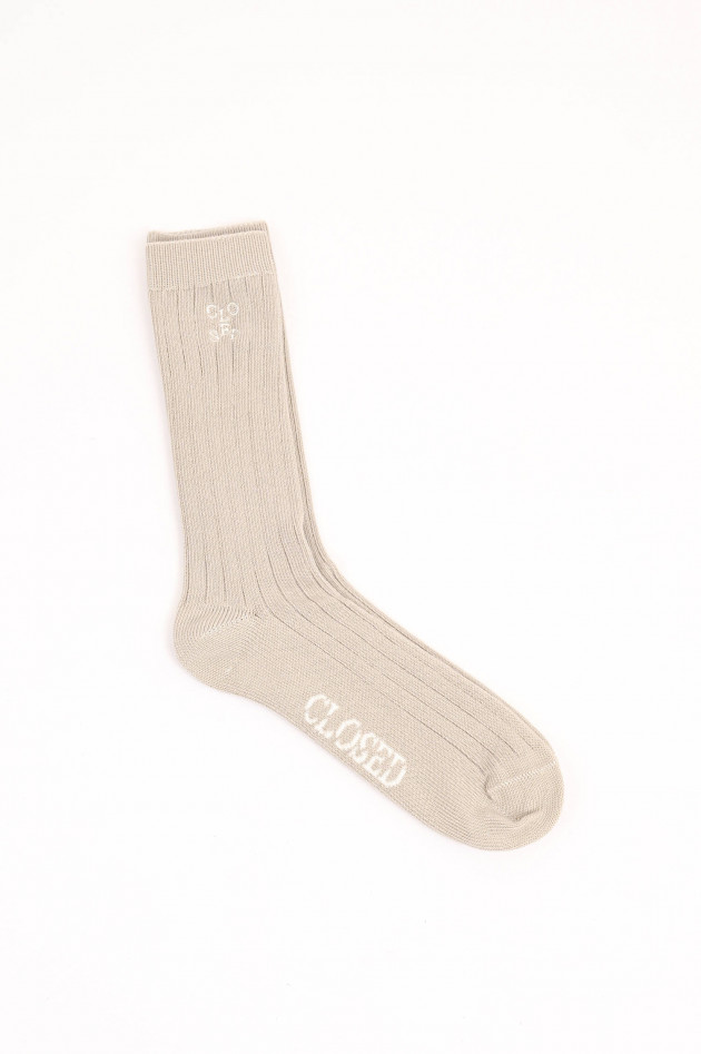 Closed Socken aus Baumwoll-Mix in Beige